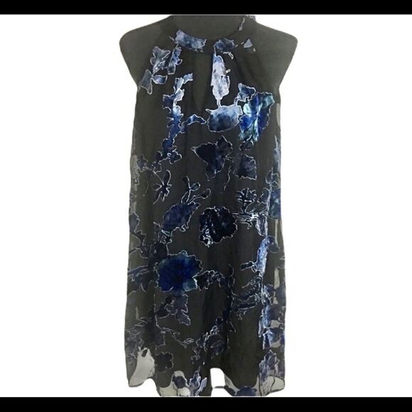 As You Wish Velvet Embroidered Halter Mini - Picture 1 of 7